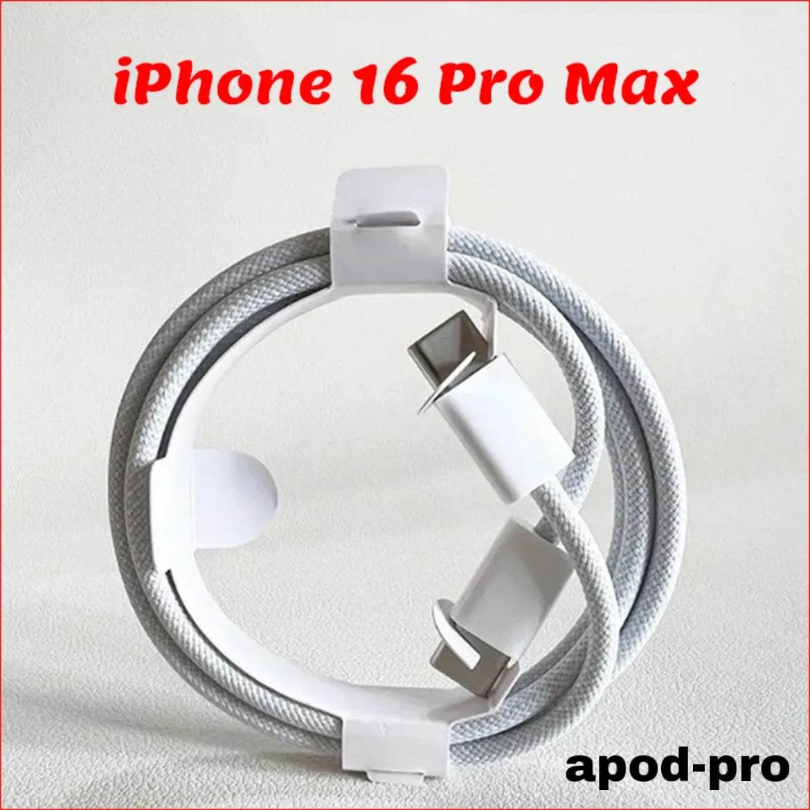 Cable Type C to 100w Pour iPhone 15 et 16 Pro Max