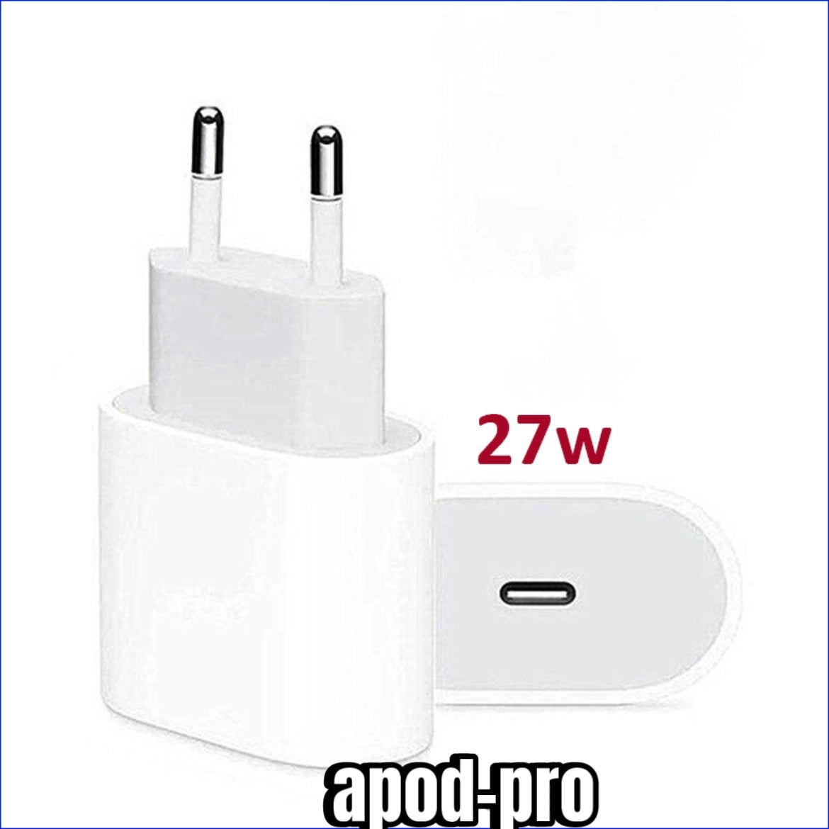 Chargeur iPhone iPad 27 W 11 à 14 Pro Max Charge ultra rapide Sécurité