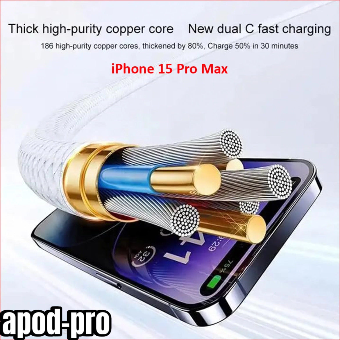 Chargeur iPhone iPad 27 W 11 à 14 Pro Max Charge ultra rapide Sécurité