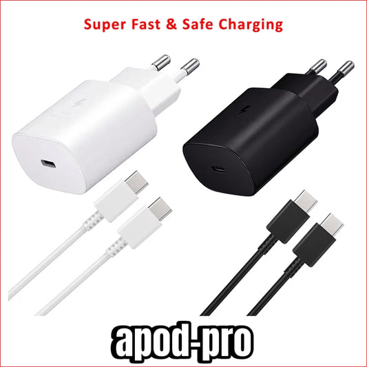 Chargeur Samsung 45 W pour tous les appareils Android, charge ultra rapide