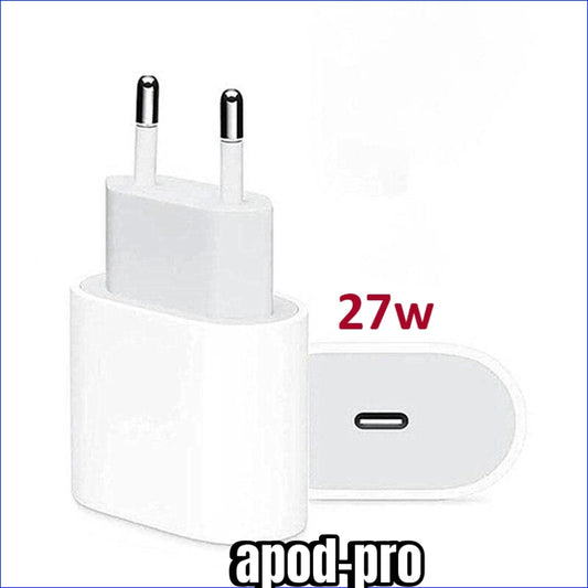 Chargeur iPhone iPad 27 W 11 à 14 Pro Max Charge ultra rapide Sécurité